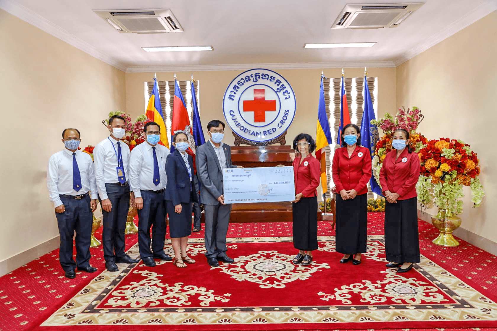 FTB donate flood relief fund to Cambodian Red Cross