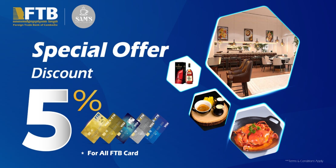 Enjoy Special Offer AT Sam’s Café & Restaurant